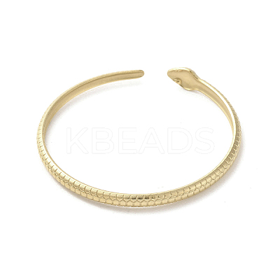 304 Stainless Steel Snake Cuff Bangles BJEW-A003-02G-1
