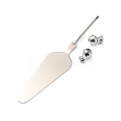 Non-Tarnish 201 Stainless Steel Cake Spatulas LS-AJEW-P114-01J-P-1