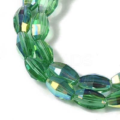 Electroplate Glass Beads Strands GLAA-Q101-03A-AB04-1