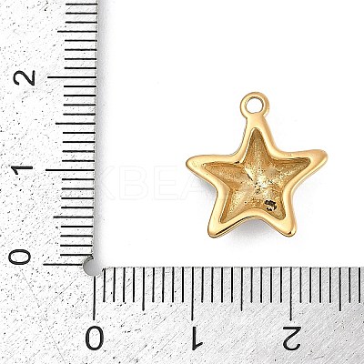 304 Stainless Steel Enamel Pendants STAS-I325-062G-01-1