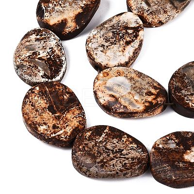 Natural Tree Bark Agate Beads Strands G-Q606-23B-1
