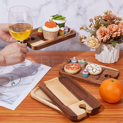 Wood Wine Glass Storage Tray Decoration DIY-WH0899-58-1
