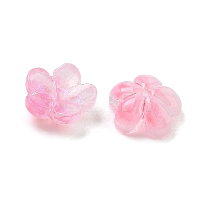 Dyed & Heated Glass Bead Caps GLAA-C042-01I-1