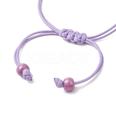 Adjustable Nylon Cord Braided Bead Bracelets for Women BJEW-JB11409-03-1
