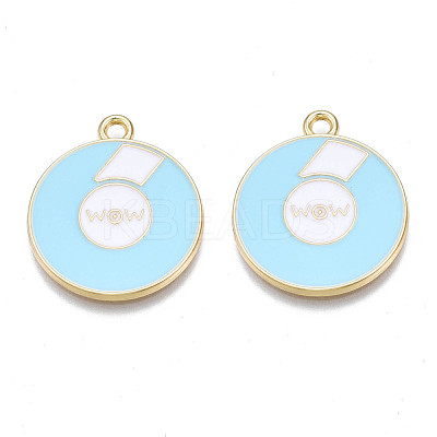 Alloy Enamel Pendants PALLOY-N170-021C-NR-1