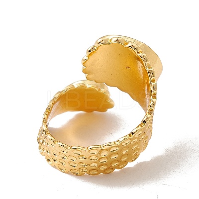 Brass Cuff Finger Rings Components X-KK-G428-02G-1