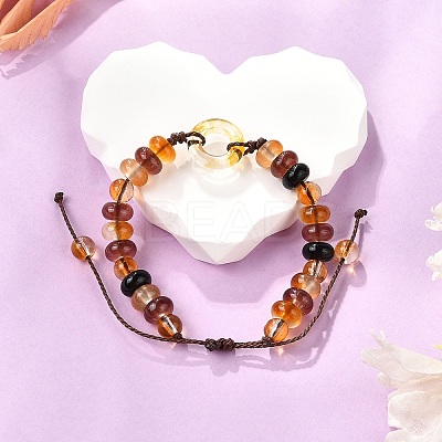 Glass Brainded Bead Bracelets BJEW-L701-01-1