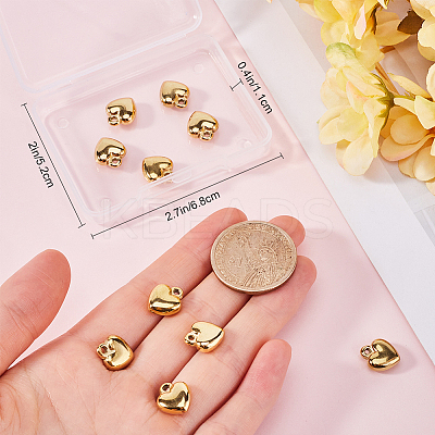 10Pcs 304 Stainless Steel Charms STAS-BBC0005-40-1