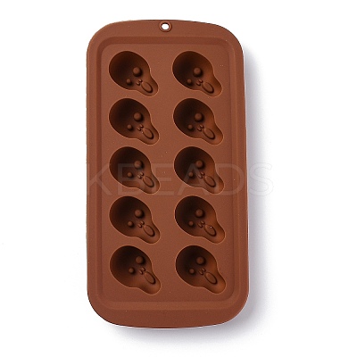 Halloween Skull Shape Food Grade Silicone Molds DIY-H126-01-1