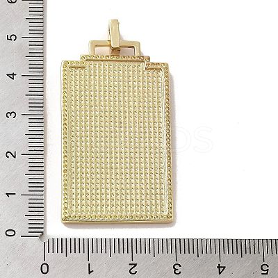 Brass Micro Pave Cubic Zirconia Pendant with Enamel KK-H458-02G-G01-1