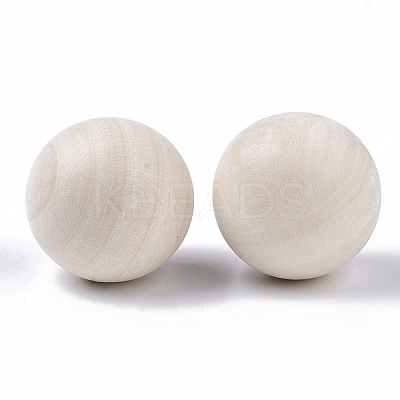 Natural Wooden Round Ball WOOD-T014-30mm-1