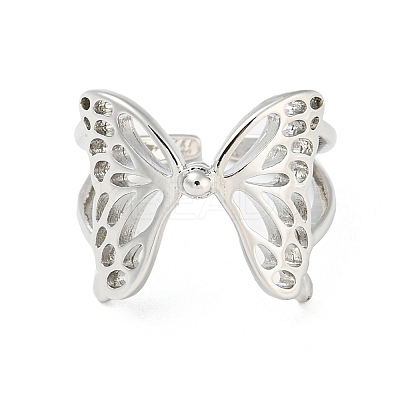 Brass Open Cuff Rings RJEW-I100-02P-1