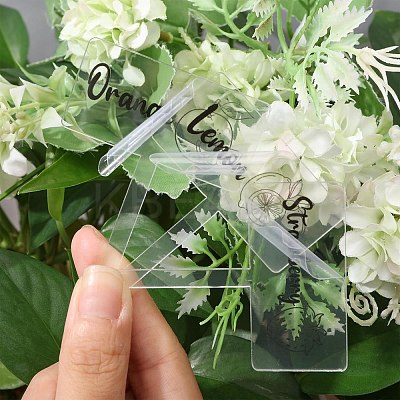 1 Set Acrylic Plant Labels AJEW-CA0004-57A-1
