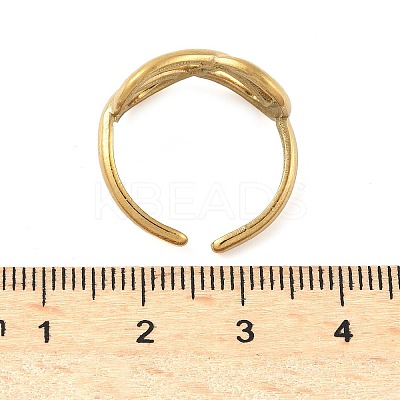 304 Stainless Steel Open Cuff Rings for Women RJEW-U060-01G-G-1