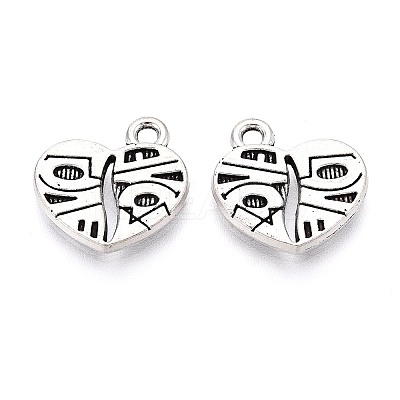 Tibetan Style Alloy Pendants TIBE-T016-02AS-1