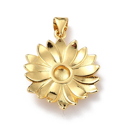 Eco-Friendly Brass Pendants KK-D066-31G-RS-1