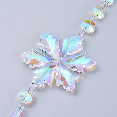 Crystals Chandelier Suncatchers Prisms AJEW-G025-B01-1