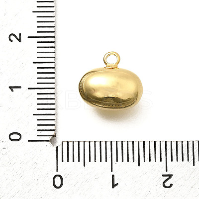 Brass Oval Charms KK-S508-02G-1