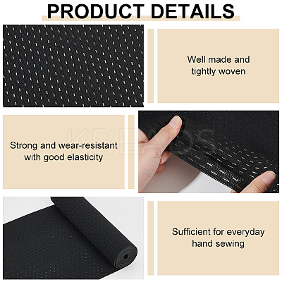 Flat Polyester Hollow Elastic Wide Band OCOR-WH0082-257-1