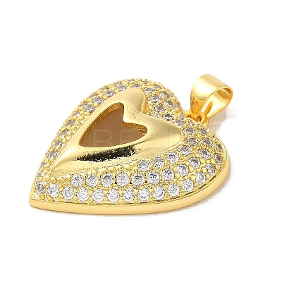 Mother's Day Brass Micro Pave Clear Cubic Zirconia Pendants FIND-Z041-20L-1
