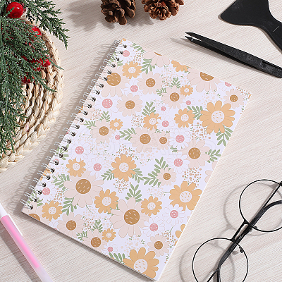 Sticker Collecting Loose-leaf A5 Spiral Bound Notebook AJEW-CP0007-84G-1