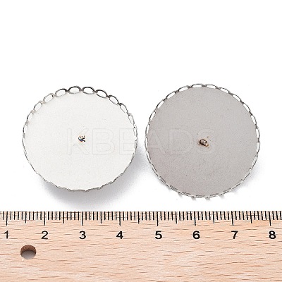 Non-Tarnish 304 Stainless Steel Brooch Base Settings FIND-D035-03F-P-1