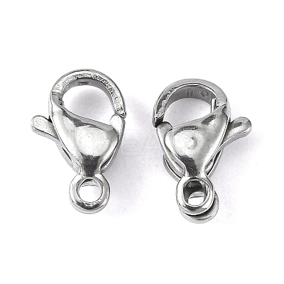 Tarnish Resistant 304 Stainless Steel Lobster Claw Clasps LS-STAS-M262-01-9mm-1