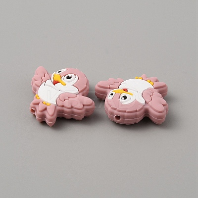 Bird Food Grade Eco-Friendly Silicone Beads LS-SIL-WH0018-003A-1