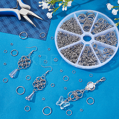 304 Stainless Steel Open Jump Rings STAS-PH0006-83-1