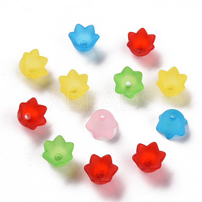 Transparent Acrylic Beads Caps PL543-1