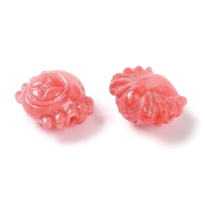 Synthetic Shell Dyed Carved Beads SHEL-H005-13-1