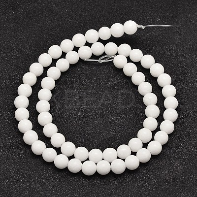 Natural Malaysia Jade Beads Strands X-G-A146-6mm-B01-1