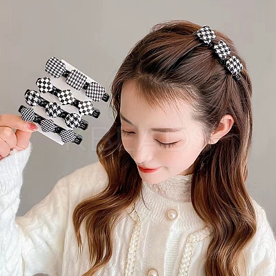 Fashion Double Layer Cloth Alligator Hair Clips Sets PHAR-P005-26-1