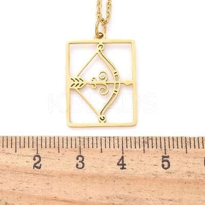 304 Stainless Steel Necklace LS-NJEW-D330-01G-09-1