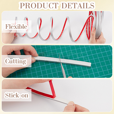 PVC Self-Adhesive Flexible Molding Trim DIY-WH20007-40A-04-1