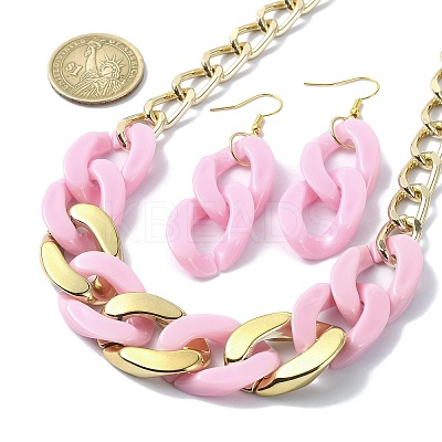 Acrylic Chains Jewelry Set SJEW-JS01288-04-1