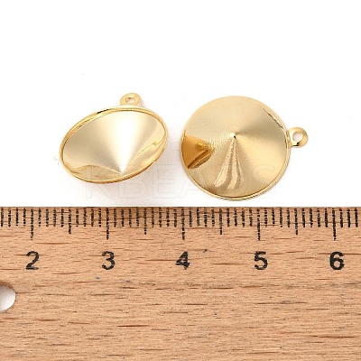 Ion Plating(IP) 304 Stainless Steel Pendant Pointed Back Rhinestone Settings STAS-U025-05E-G-1