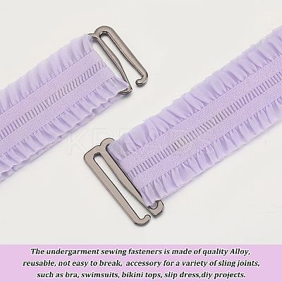60Pcs 3 Style Number 9 Shaped Alloy Bra Strap Hooks for Sewing DIY-GF0009-30B-1