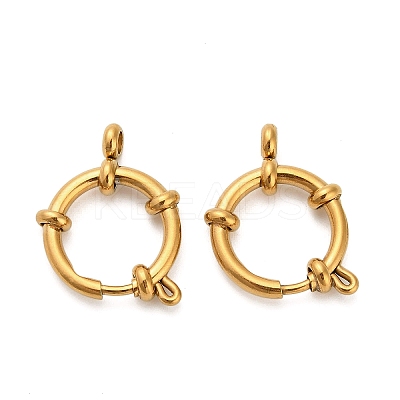 304 Stainless Steel Spring Ring Clasps STAS-K288-03E-G-1