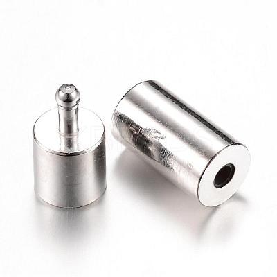 Tube Brass Bayonet Clasps KK-T005-02P-1