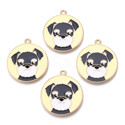 Eco-Friendly Alloy Enamel Pendants X-ENAM-Q437-053-NR-1