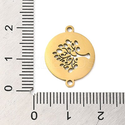 304 Stainless Steel Connector Charms STAS-D013-02B-G-1