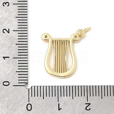 Brass Micro Pave Clear Cubic Zirconia Pendants KK-Z147-18G-1