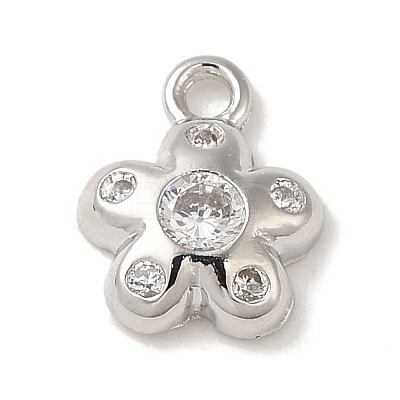 Brass Micro Pave Cubic Zirconia Pendants LS-KK-K371-03P-1