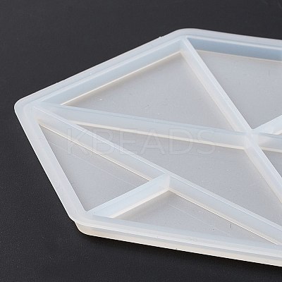 DIY Triangle & Trapezoid & Rhombus Tangram Pieces Display Decoration Silicone Molds DIY-G067-05D-1