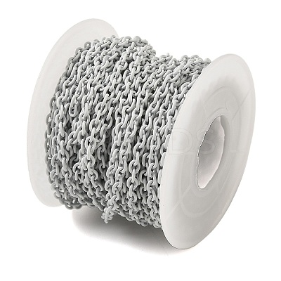 Spray Painted 304 Stainless Steel Cable Chains STAS-B067-06A-01-1