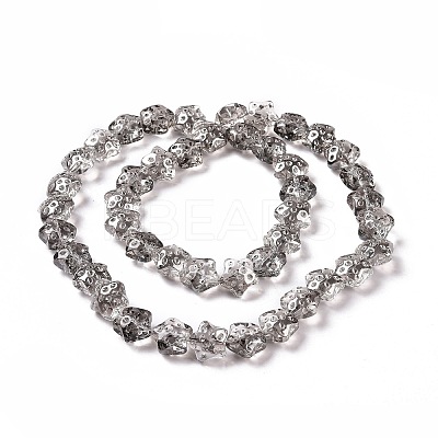 Transparent Electroplate Glass Beads Strands LS-GLAA-C025-01A-1