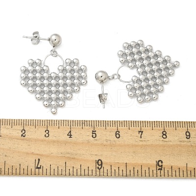 304 Stainless Steel Stud Earrings for Women EJEW-A119-21P-1