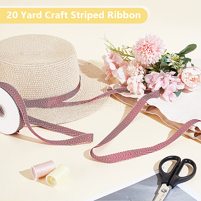 Polyester-cotton Ribbon OCOR-WH0048-04B-1