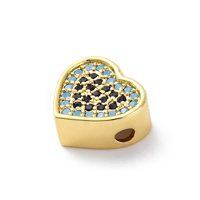 Brass Cubic Zirconia Beads LS-KK-S510-41G-02-1